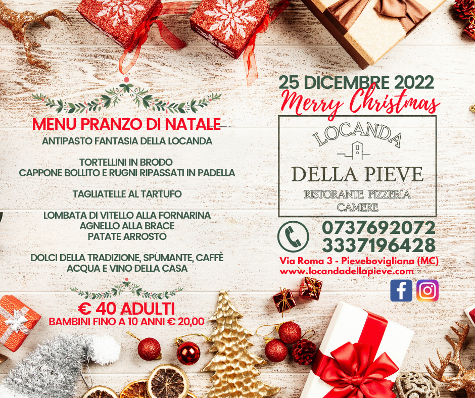 PRANZO DI NATALE PRANZO DI NATALE