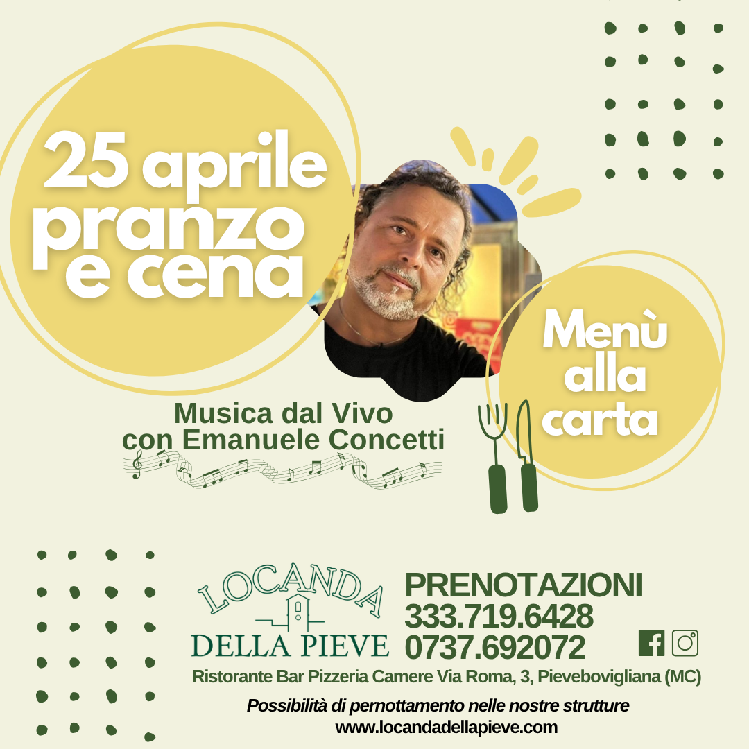 25 APRILE 2026 25 APRILE 2026